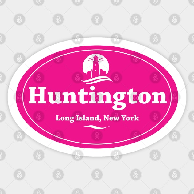 Huntington, Long Island, Badge Sticker by RachelLaBianca